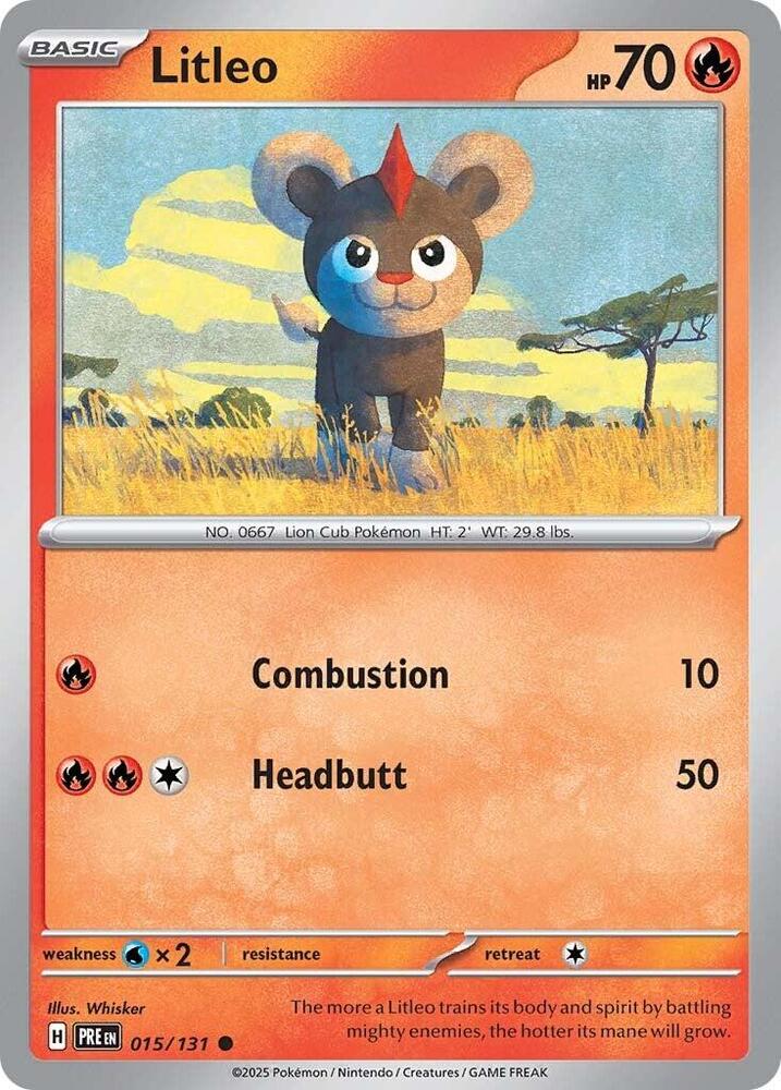 Litleo (015/131) [Scarlet & Violet: Prismatic Evolutions] | Deep Dive Games St. Marys
