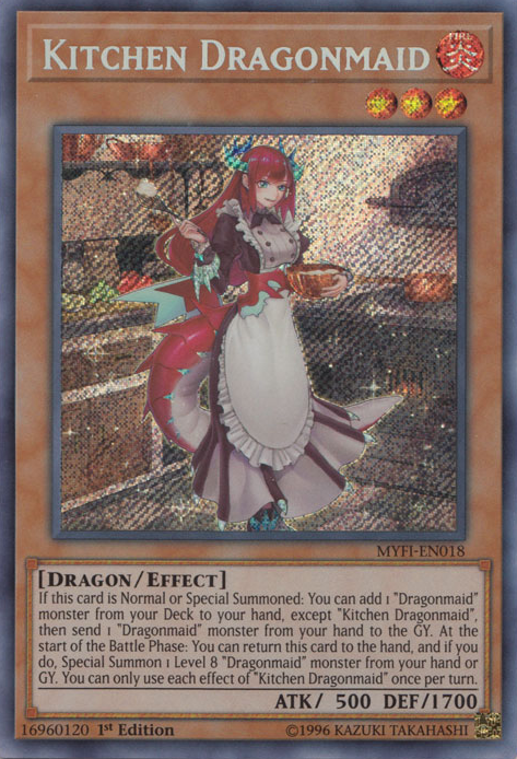 Kitchen Dragonmaid [MYFI-EN018] Secret Rare | Deep Dive Games St. Marys