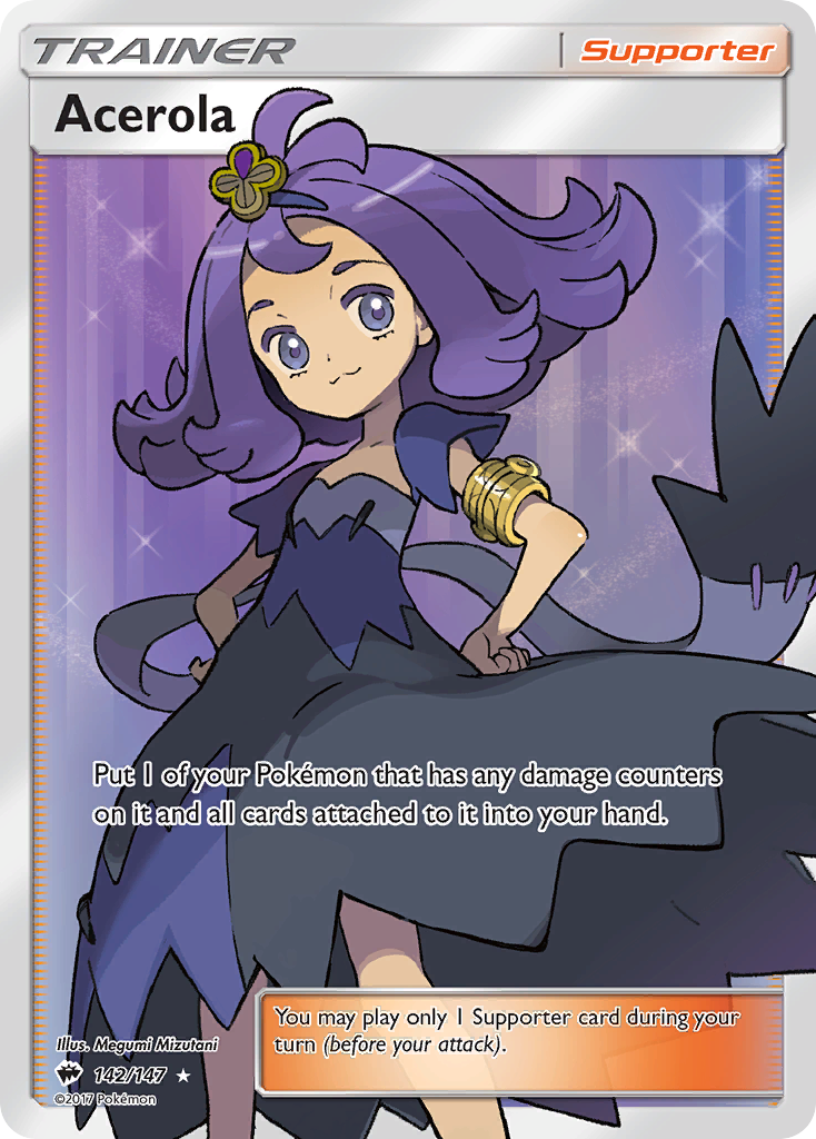 Acerola (142/147) [Sun & Moon: Burning Shadows] | Deep Dive Games St. Marys