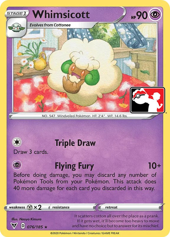 Whimsicott (076/185) [Prize Pack Series One] | Deep Dive Games St. Marys