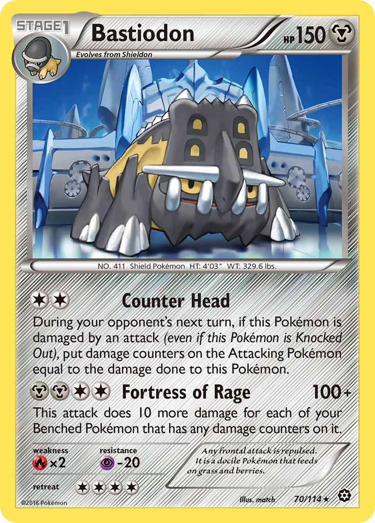 Bastiodon (70/114) [XY: Steam Siege] | Deep Dive Games St. Marys