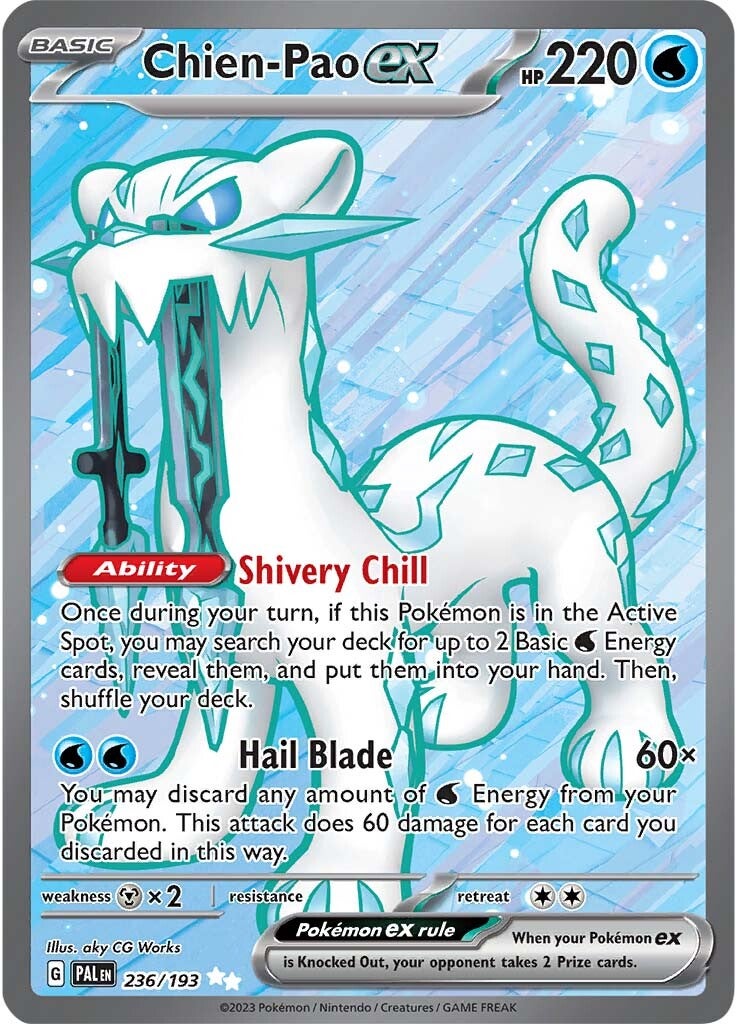 Chien-Pao ex (236/193) [Scarlet & Violet: Paldea Evolved] | Deep Dive Games St. Marys