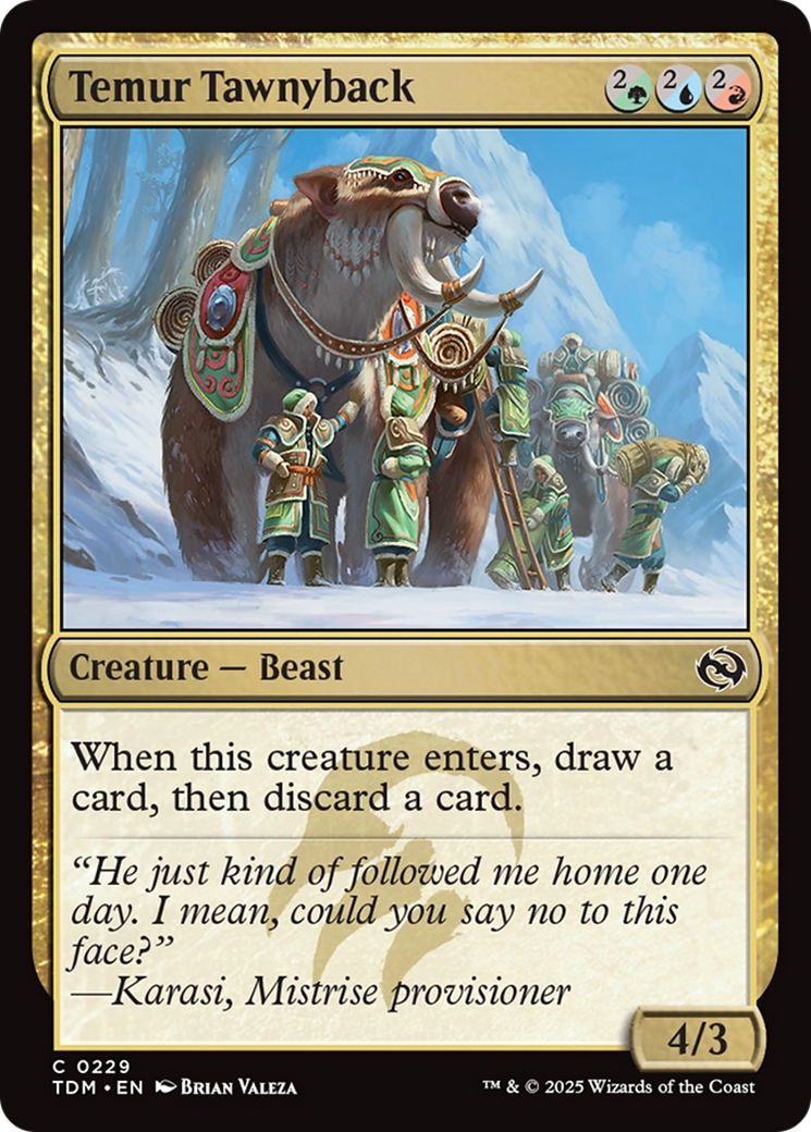 Temur Tawnyback [Tarkir: Dragonstorm] | Deep Dive Games St. Marys