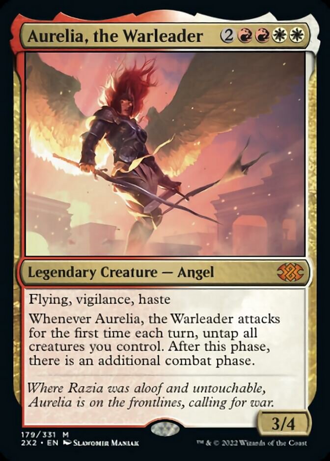 Aurelia, the Warleader [Double Masters 2022] | Deep Dive Games St. Marys