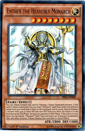 Ehther the Heavenly Monarch [SR01-EN000] Ultra Rare | Deep Dive Games St. Marys