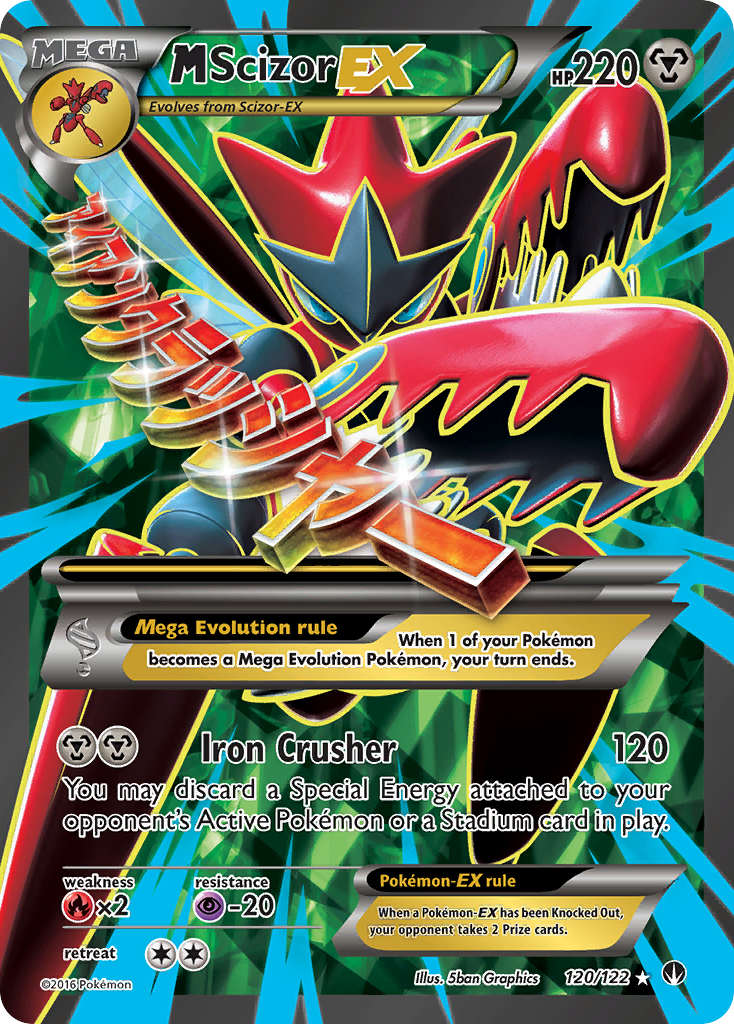 M Scizor EX (120/122) [XY: BREAKpoint] | Deep Dive Games St. Marys