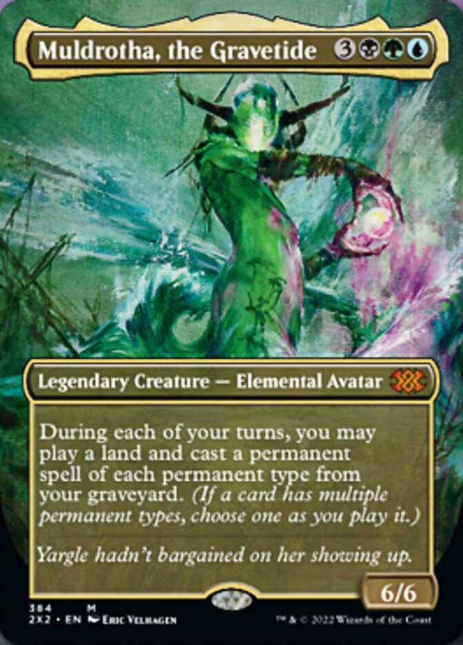 Muldrotha, the Gravetide (Borderless Alternate Art) [Double Masters 2022] | Deep Dive Games St. Marys