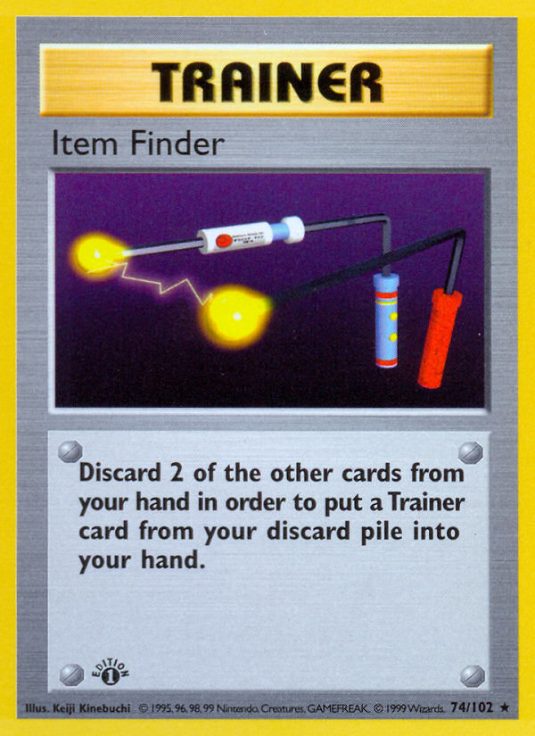 Item Finder (74/102) (Shadowless) [Base Set 1st Edition] | Deep Dive Games St. Marys