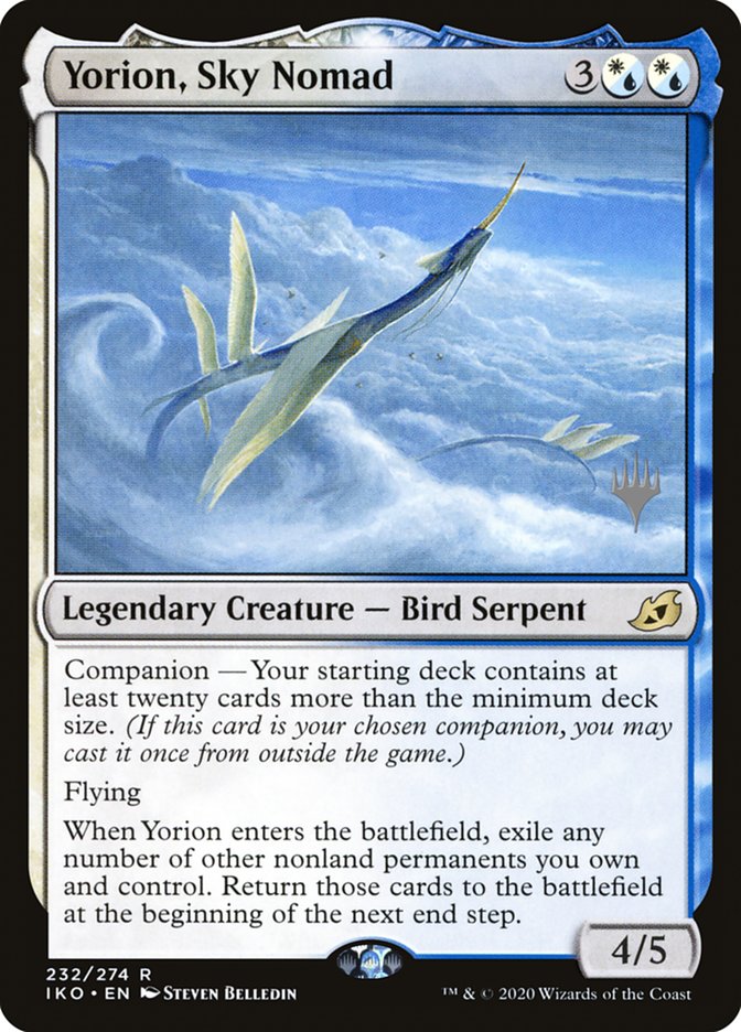 Yorion, Sky Nomad (Promo Pack) [Ikoria: Lair of Behemoths Promos] | Deep Dive Games St. Marys