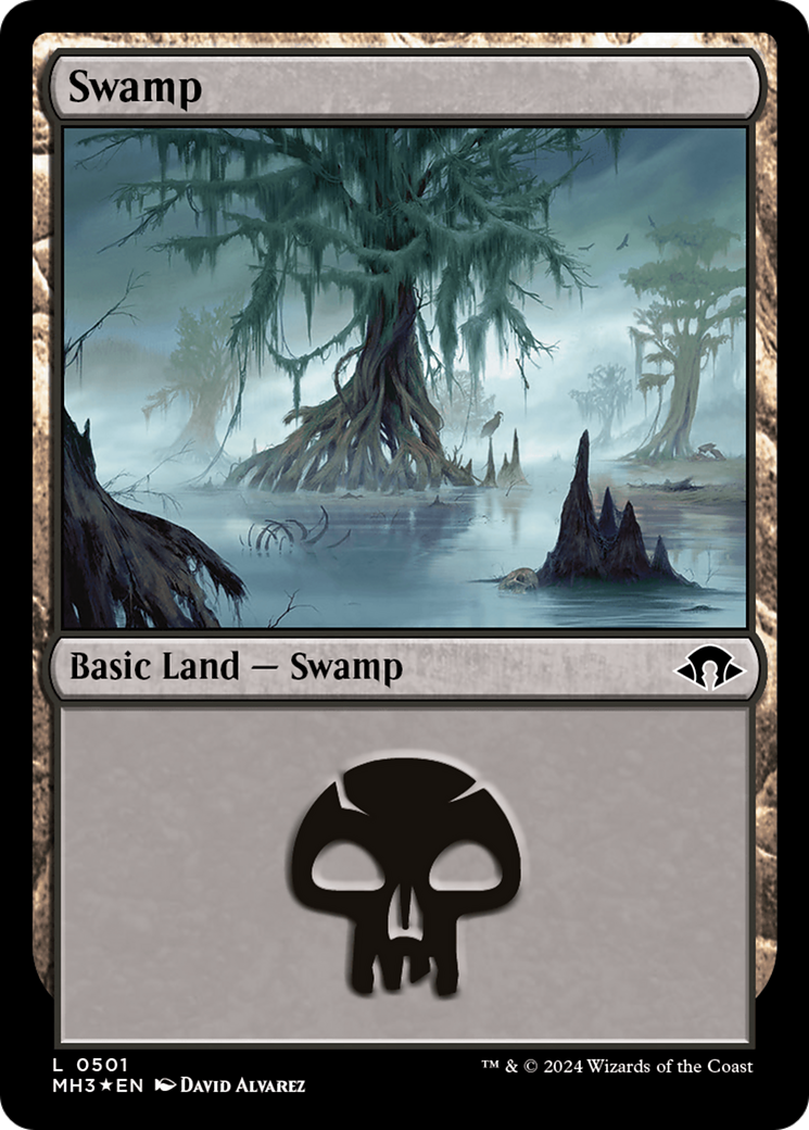 Swamp (0501) (Ripple Foil) [Modern Horizons 3] | Deep Dive Games St. Marys