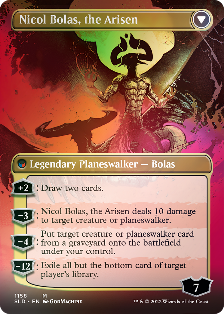 Nicol Bolas, the Ravager // Nicol Bolas, the Arisen (Borderless) [Secret Lair: From Cute to Brute] | Deep Dive Games St. Marys