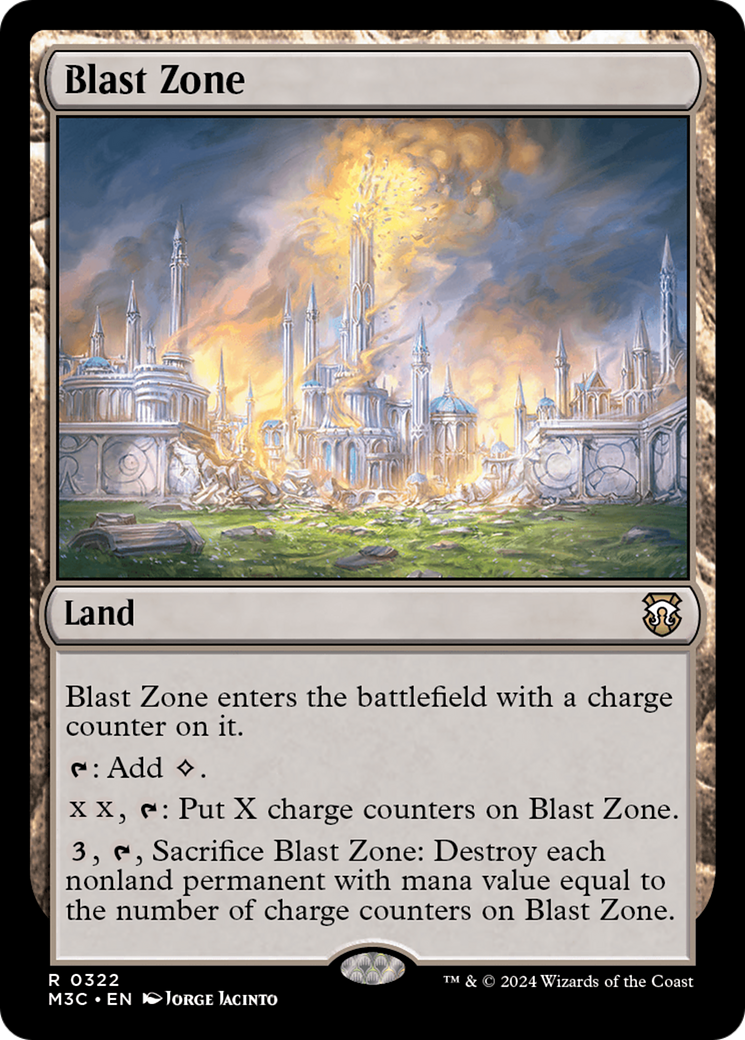 Blast Zone (Ripple Foil) [Modern Horizons 3 Commander] | Deep Dive Games St. Marys