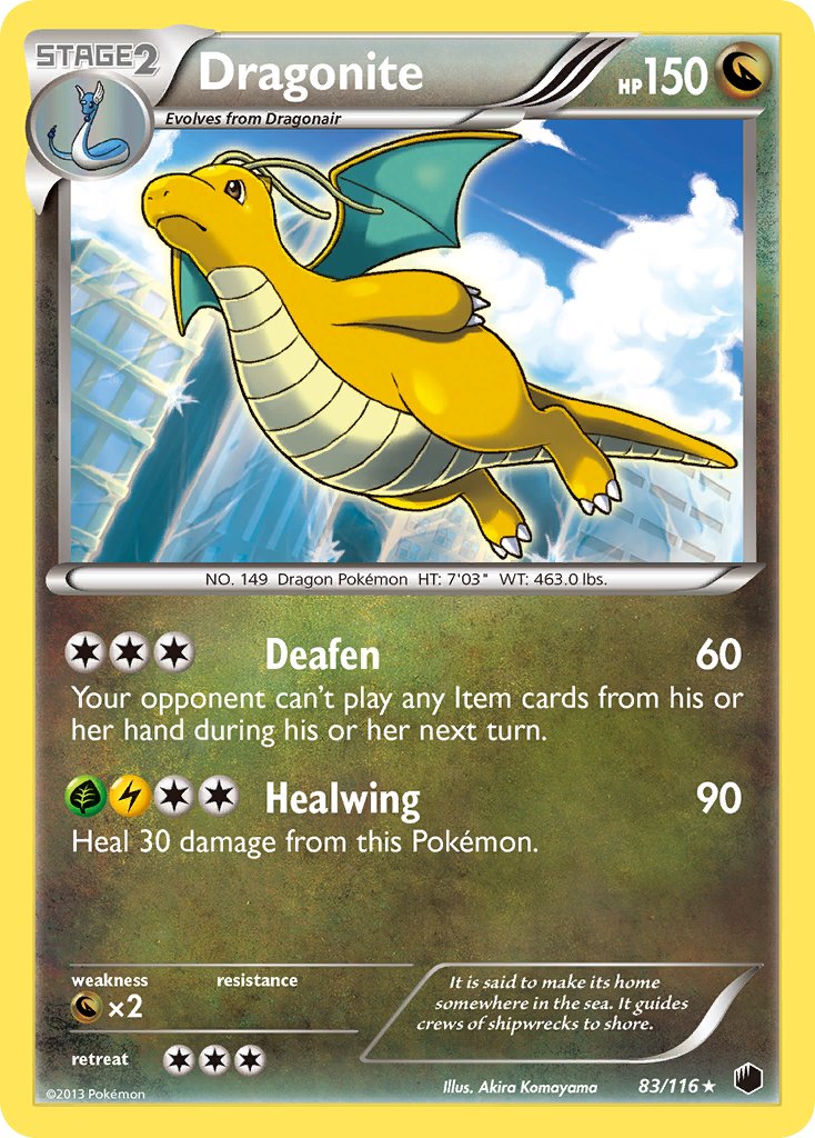 Dragonite (83/116) (Cosmos Holo) (Blister Exclusive) [Black & White: Plasma Freeze] | Deep Dive Games St. Marys