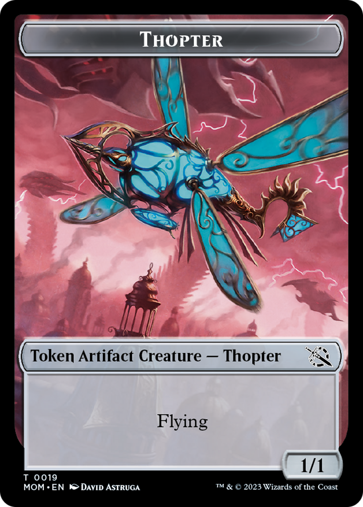 First Mate Ragavan // Thopter Double-Sided Token [March of the Machine Tokens] | Deep Dive Games St. Marys