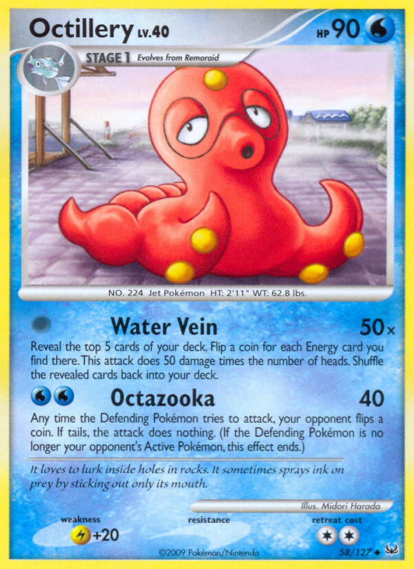 Octillery (58/127) [Platinum: Base Set] | Deep Dive Games St. Marys