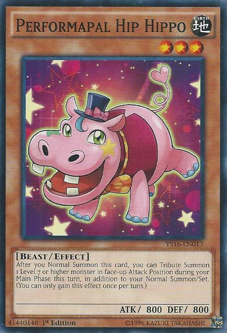 Performapal Hip HIppo [YS16-EN013] Common | Deep Dive Games St. Marys