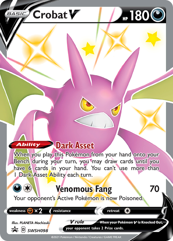 Crobat V (SWSH098) [Sword & Shield: Black Star Promos] | Deep Dive Games St. Marys