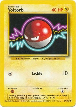 Voltorb (67/102) [Base Set Unlimited] | Deep Dive Games St. Marys