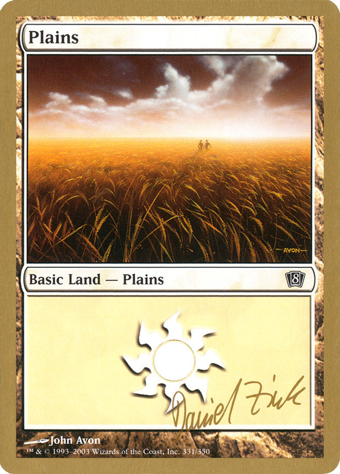 Plains (dz331) (Daniel Zink) [World Championship Decks 2003] | Deep Dive Games St. Marys