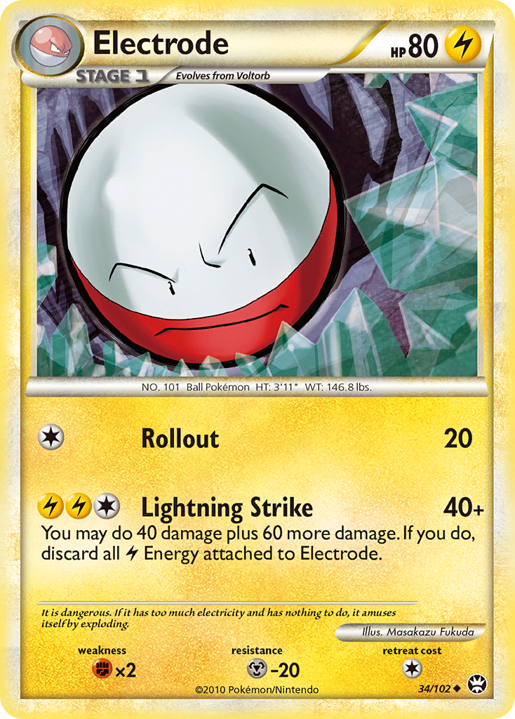 Electrode (34/102) [HeartGold & SoulSilver: Triumphant] | Deep Dive Games St. Marys