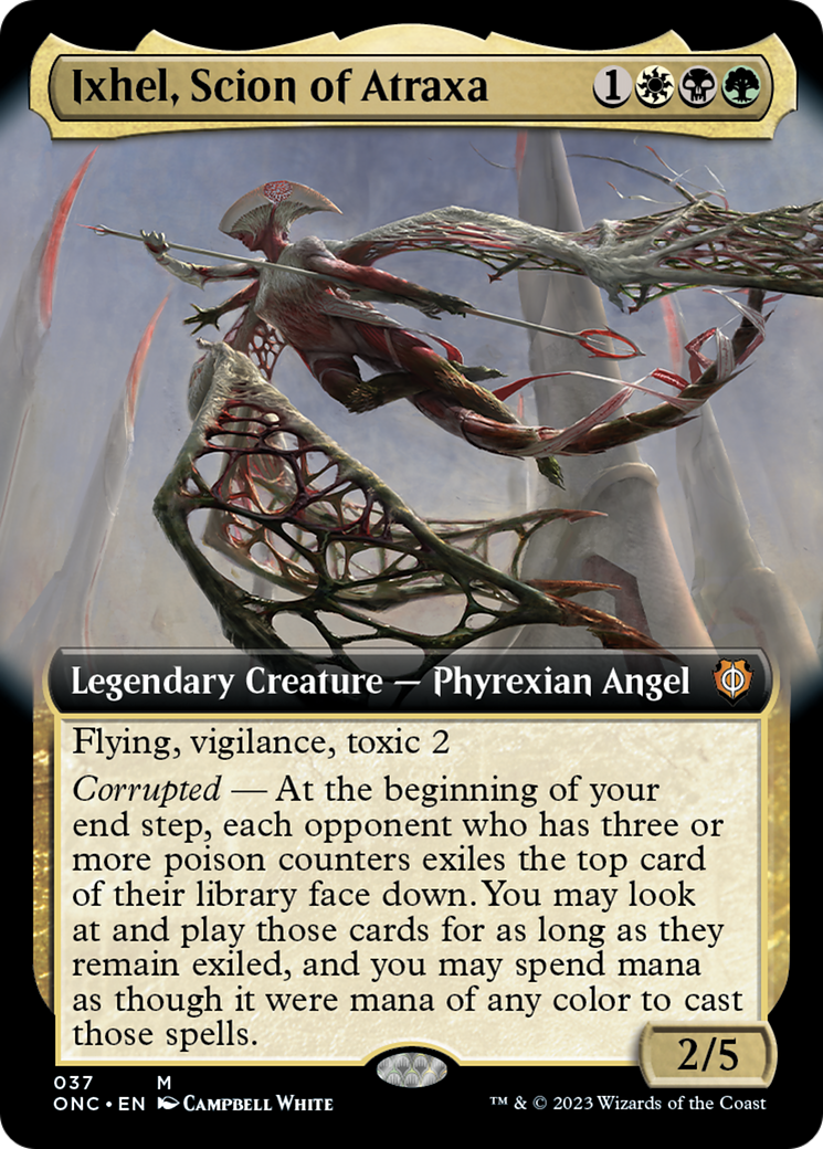 Ixhel, Scion of Atraxa (Extended Art) [Phyrexia: All Will Be One Commander] | Deep Dive Games St. Marys