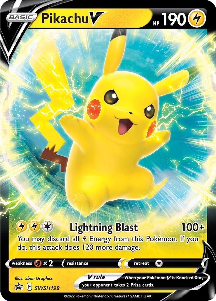 Pikachu V (SWSH198) [Sword & Shield: Black Star Promos] | Deep Dive Games St. Marys