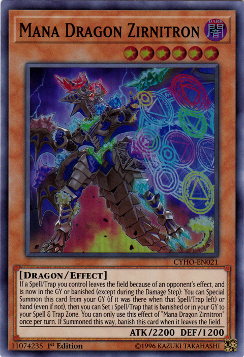 Mana Dragon Zirnitron [CYHO-EN021] Super Rare | Deep Dive Games St. Marys