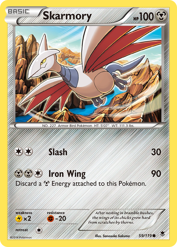 Skarmory (59/119) [XY: Phantom Forces] | Deep Dive Games St. Marys