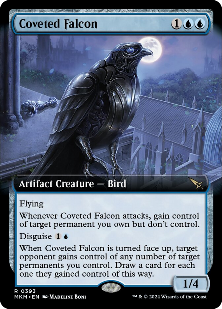 Coveted Falcon (Extended Art) [Murders at Karlov Manor] | Deep Dive Games St. Marys