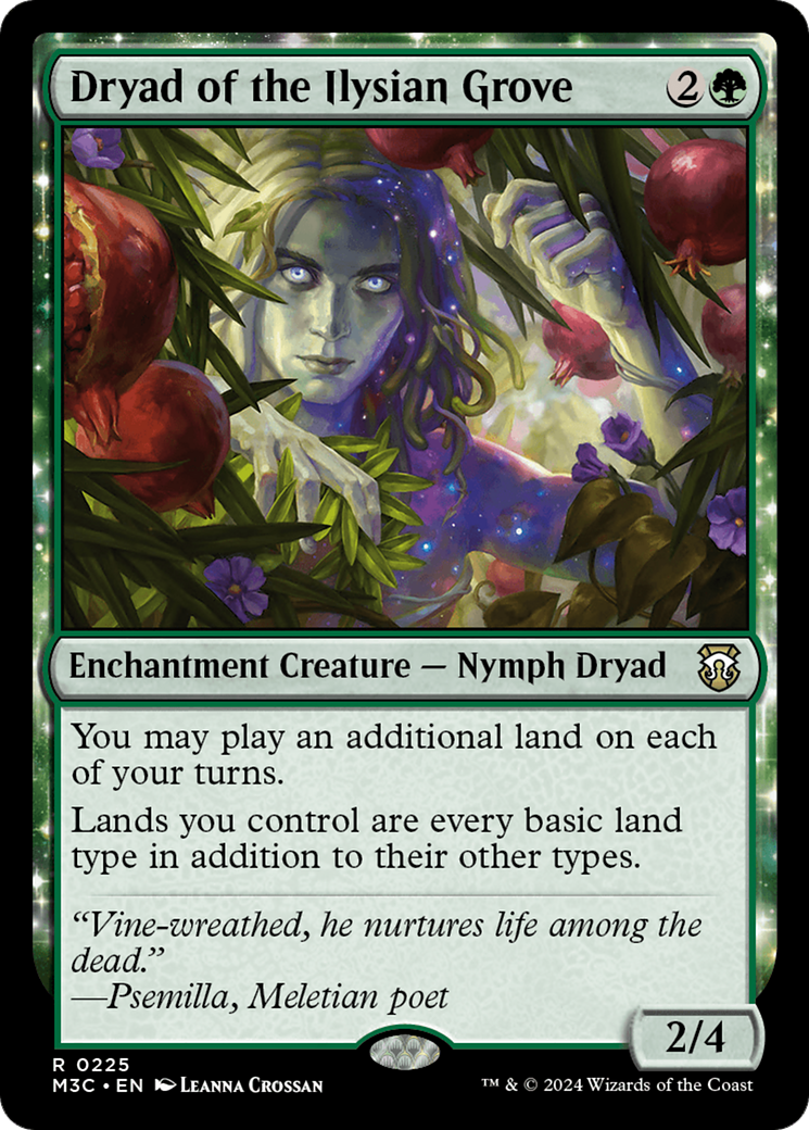 Dryad of the Ilysian Grove (Ripple Foil) [Modern Horizons 3 Commander] | Deep Dive Games St. Marys