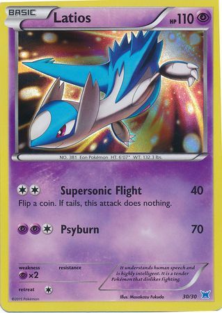 Latios (30/30) [XY: Trainer Kit 2 - Latios] | Deep Dive Games St. Marys