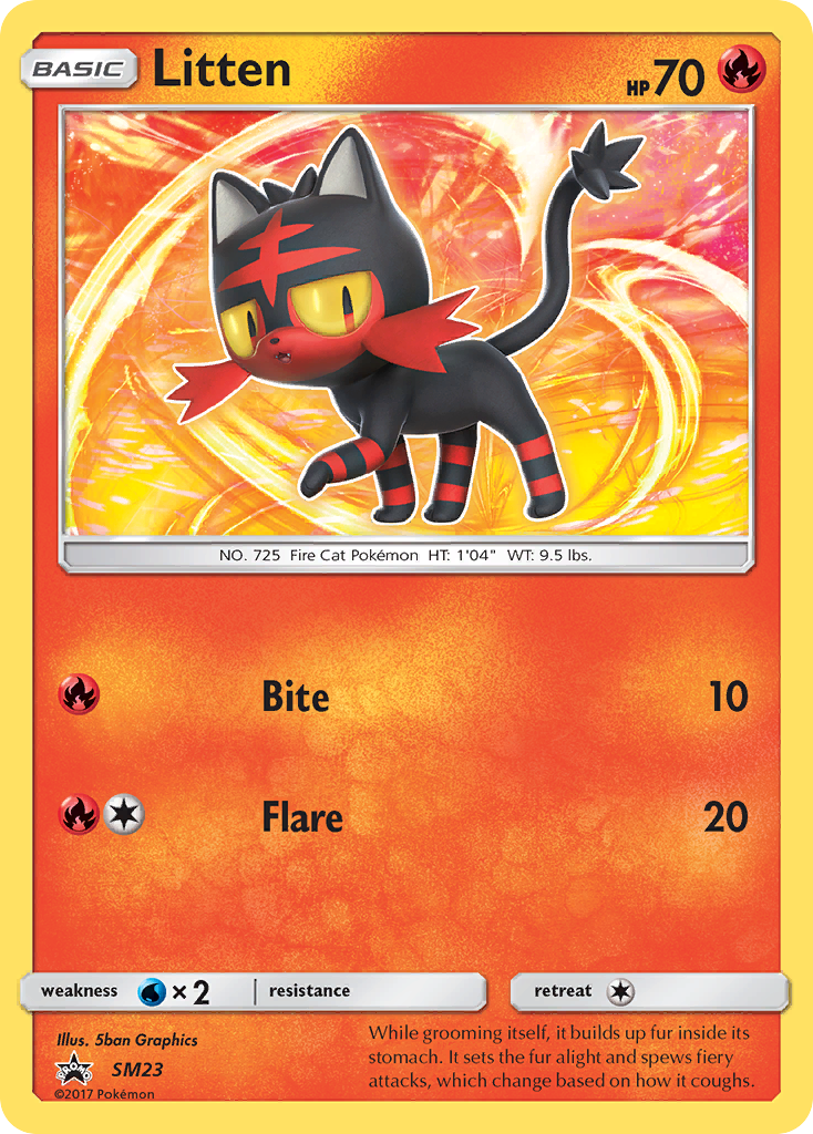 Litten (SM23) [Sun & Moon: Black Star Promos] | Deep Dive Games St. Marys