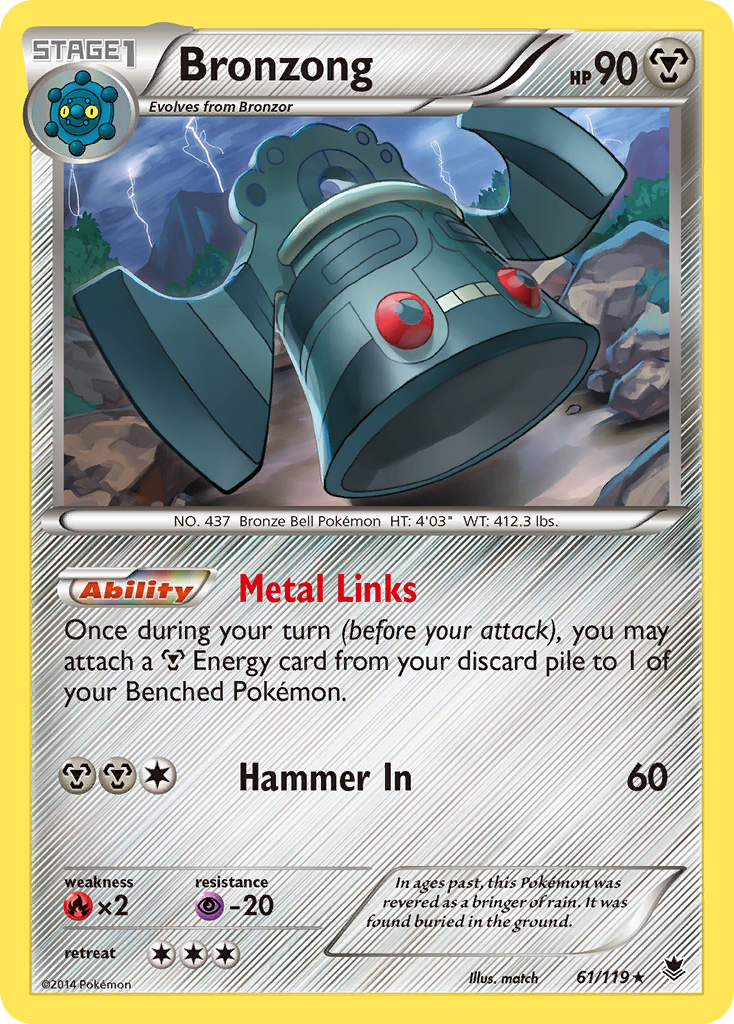 Bronzong (61/119) [XY: Phantom Forces] | Deep Dive Games St. Marys