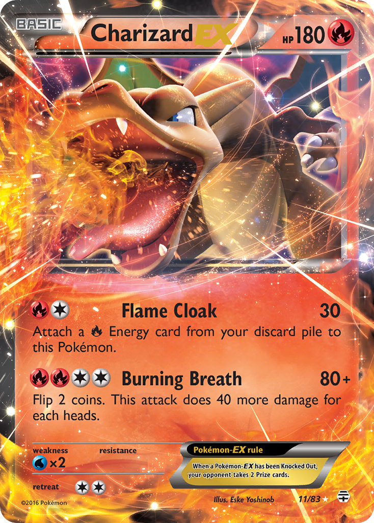 Charizard EX (11/83) [XY: Generations] | Deep Dive Games St. Marys