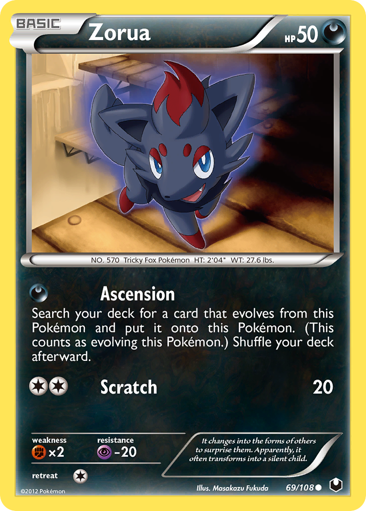 Zorua (69/108) [Black & White: Dark Explorers] | Deep Dive Games St. Marys