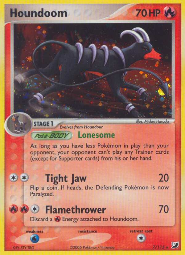 Houndoom (7/115) [EX: Unseen Forces] | Deep Dive Games St. Marys