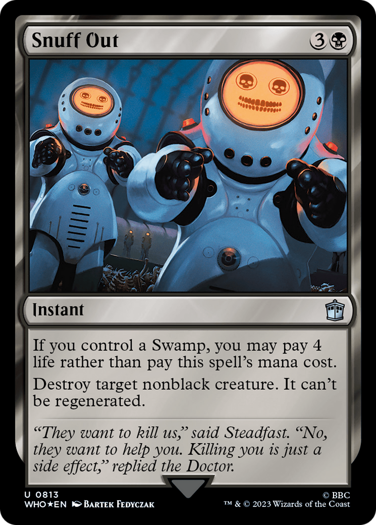 Snuff Out (Surge Foil) [Doctor Who] | Deep Dive Games St. Marys