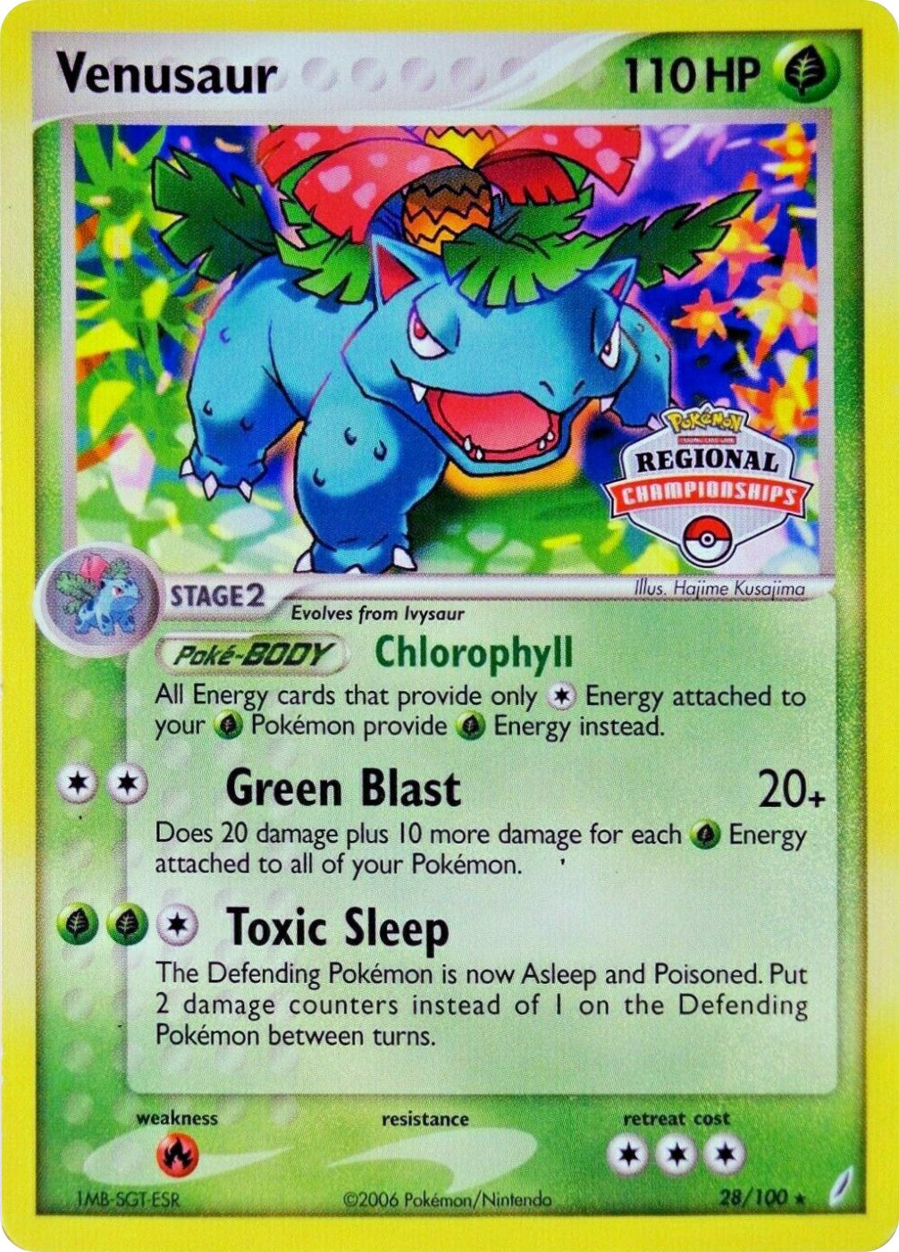 Venusaur (28/100) (Regional Championship Promo) [EX: Crystal Guardians] | Deep Dive Games St. Marys