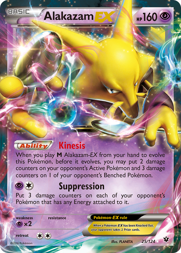 Alakazam EX (25/124) [XY: Fates Collide] | Deep Dive Games St. Marys