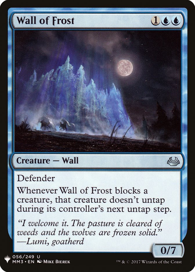 Wall of Frost [Mystery Booster] | Deep Dive Games St. Marys