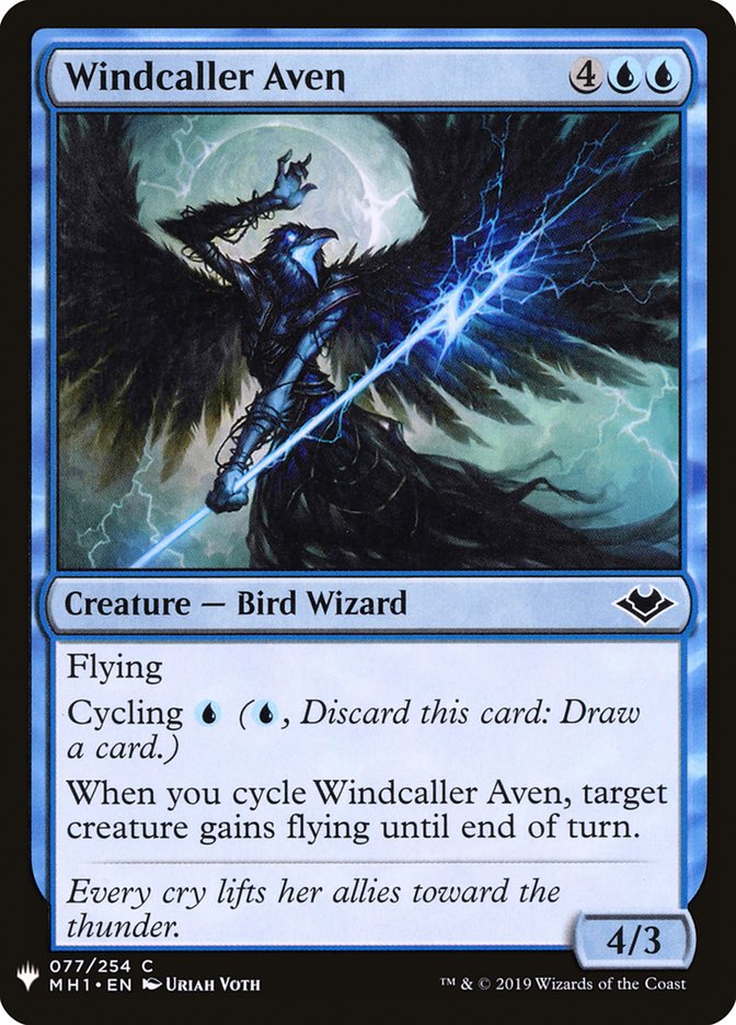Windcaller Aven [Mystery Booster] | Deep Dive Games St. Marys