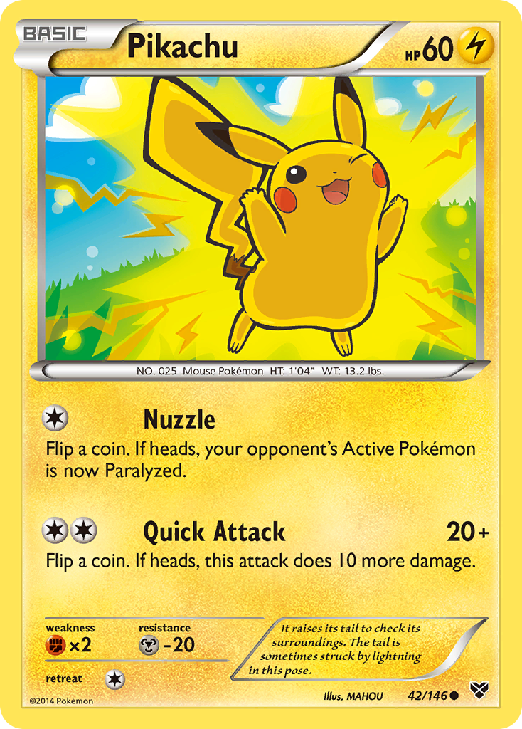 Pikachu (42/146) [XY: Base Set] | Deep Dive Games St. Marys