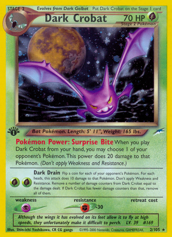 Dark Crobat (2/105) [Neo Destiny 1st Edition] | Deep Dive Games St. Marys