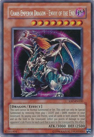 Chaos Emperor Dragon - Envoy of the End [IOC-EN000] Secret Rare | Deep Dive Games St. Marys