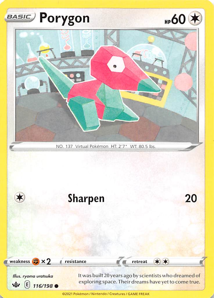 Porygon (116/198) [Sword & Shield: Chilling Reign] | Deep Dive Games St. Marys