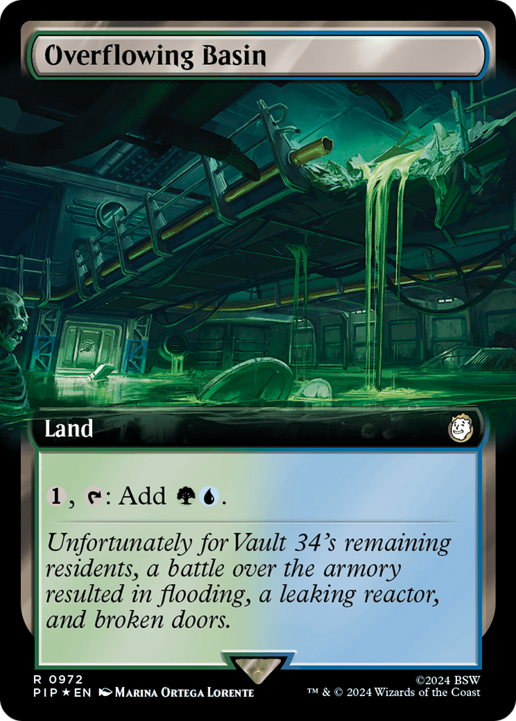 Overflowing Basin (Extended Art) (Surge Foil) [Fallout] | Deep Dive Games St. Marys