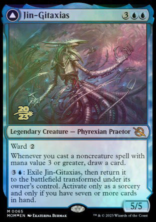 Jin-Gitaxias // The Great Synthesis [March of the Machine Prerelease Promos] | Deep Dive Games St. Marys