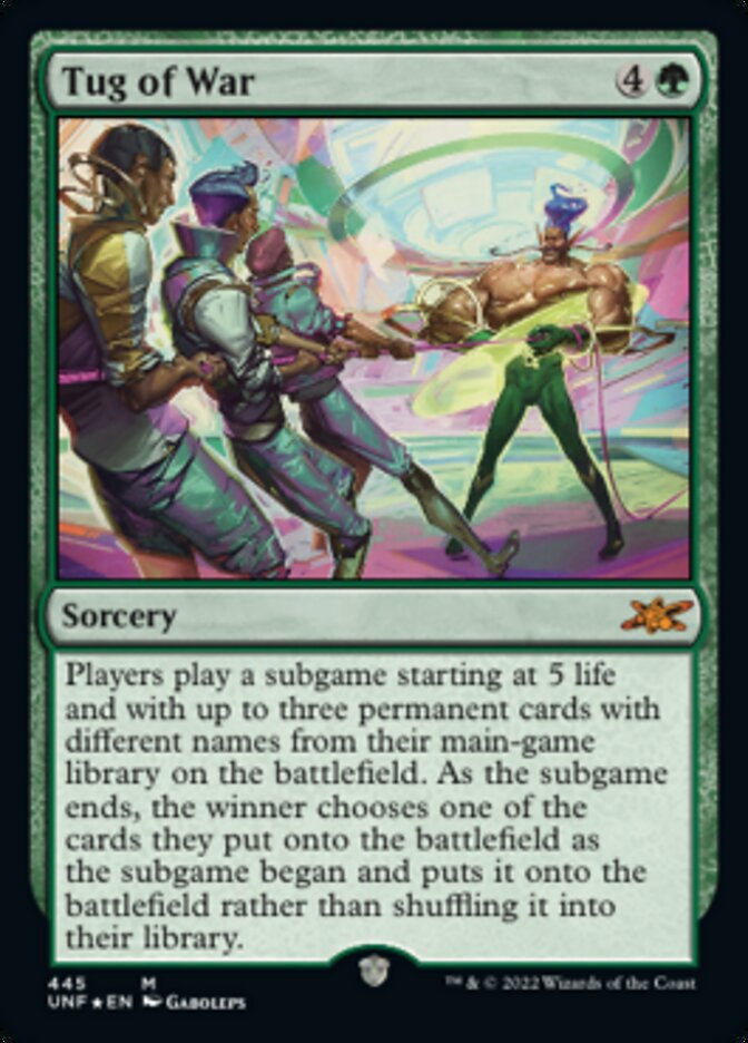 Tug of War (Galaxy Foil) [Unfinity] | Deep Dive Games St. Marys