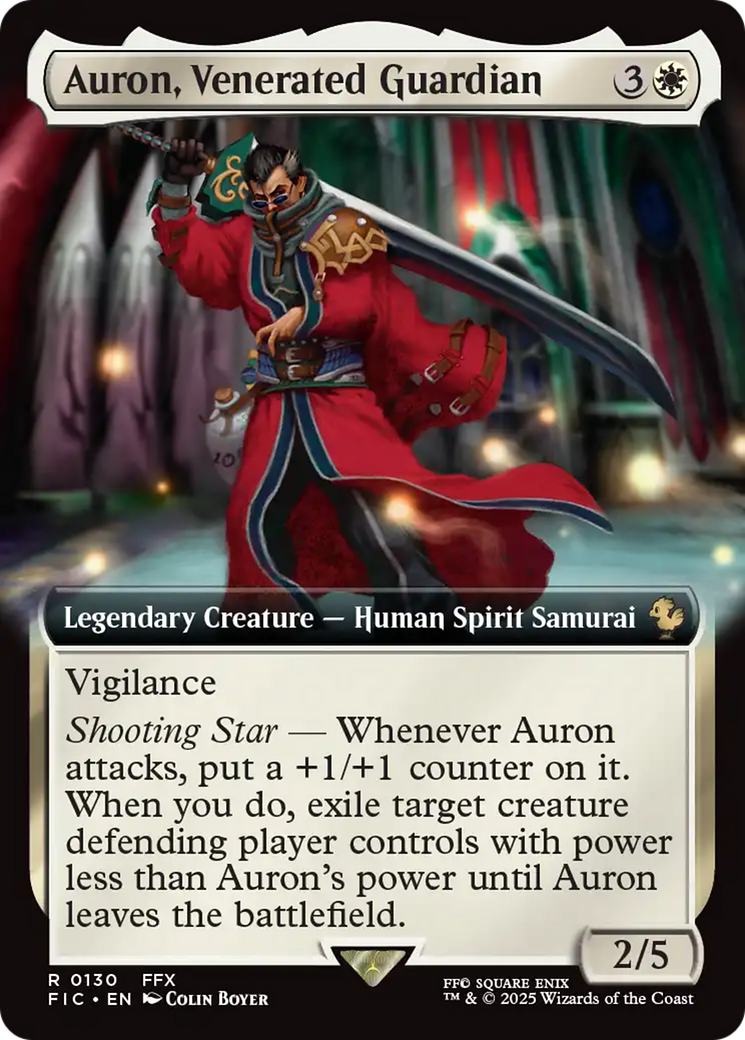 Auron, Venerated Guardian (Extended Art) [FINAL FANTASY Commander] | Deep Dive Games St. Marys