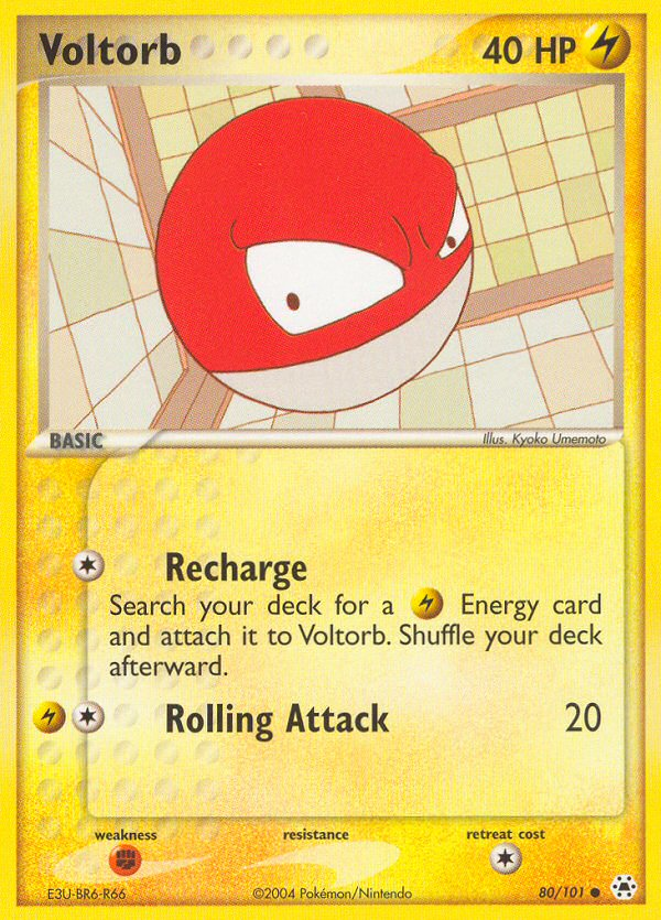 Voltorb (80/101) [EX: Hidden Legends] | Deep Dive Games St. Marys